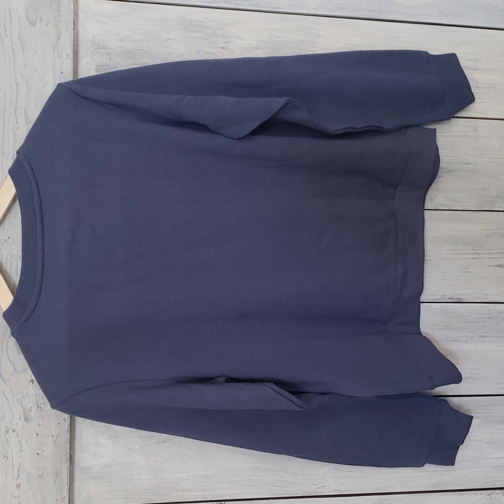 The Rolling Stones Crew Neck Sweatshirt Blue Size Medium NWOT NEW - Picture 2 of 5